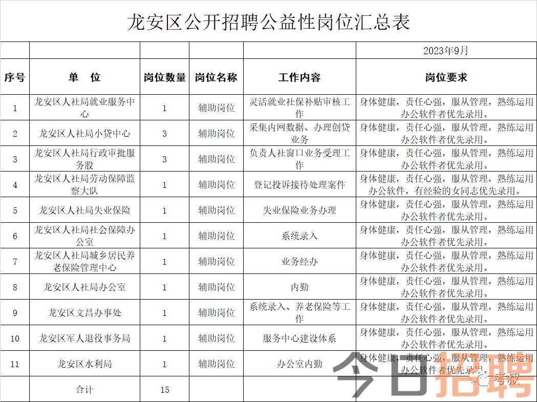 龙安区人力资源和社会保障局招聘最新信息全面解析